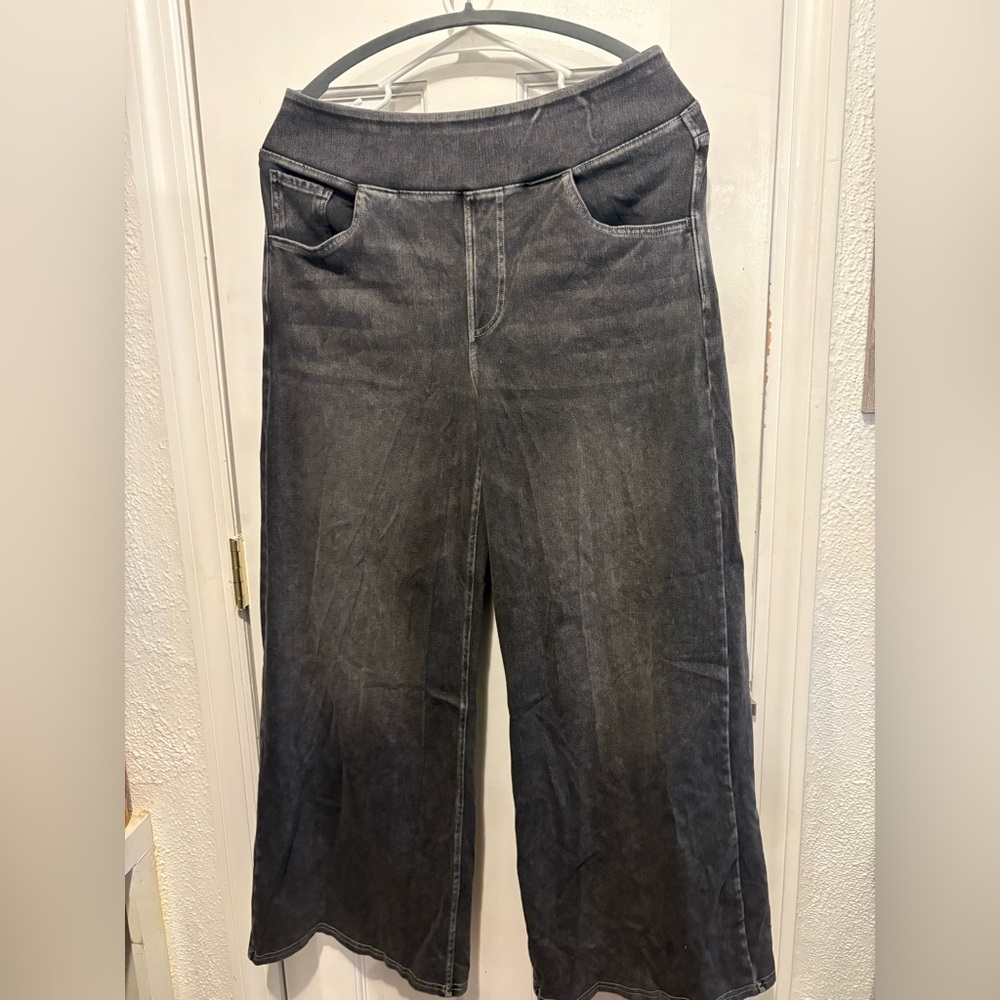 Halara Gray Petite Wide Leg Jeans Size L